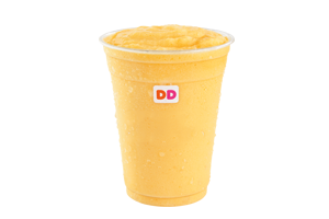 A Dunkin’ Donuts Strawberry Banana Fruit Smoothie.