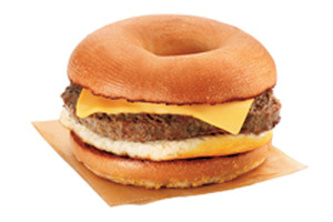 Dunkin’ Donuts Angus Steak and Egg Breakfast Sandwich.