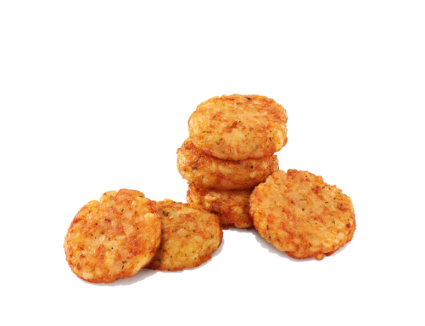 A stack of hash browns